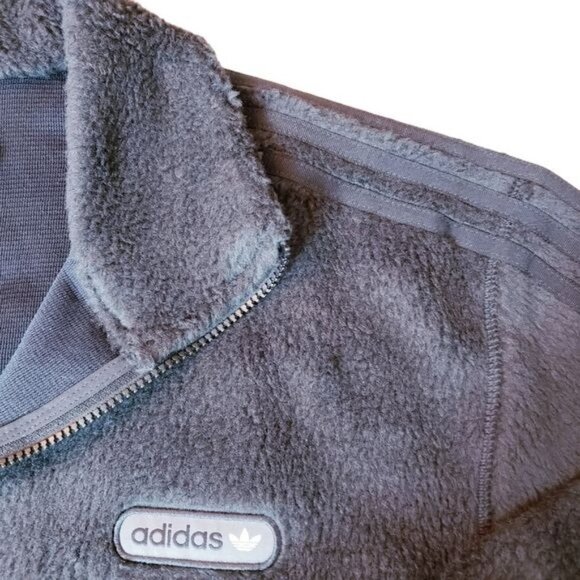 Adidas Mens Track Jacket Full Zip Two Front Pocket Firebird Sherpa Black XLarge - Picture 5 of 16